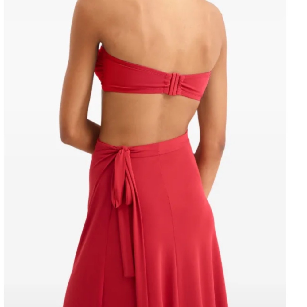 Eres beach cover up wrap skirt